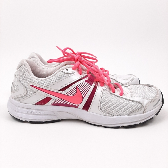 Nike Dart 10 Running Shoes White and Pink Size 8.5 Motion Fit Reslon - Picture 2 of 12